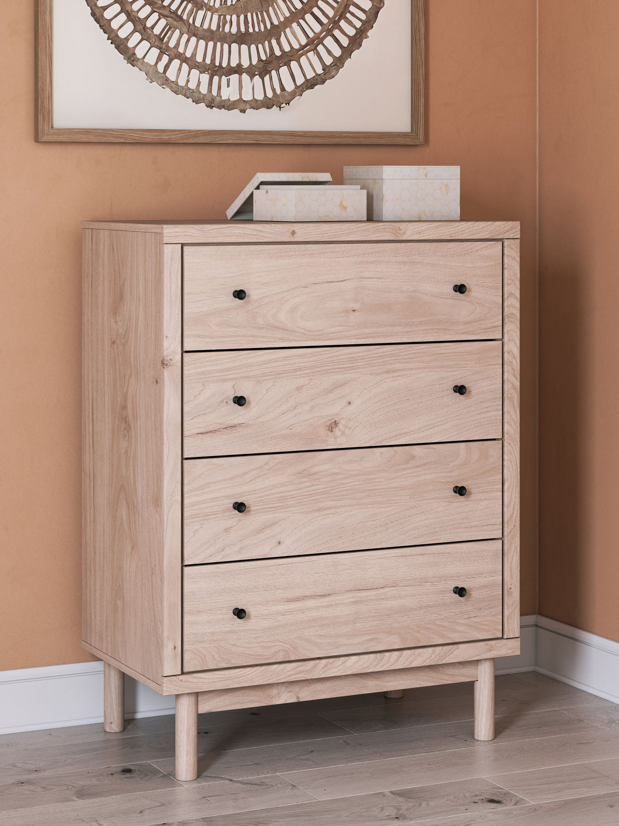 Arloster - Four Drawer Chest - Tan