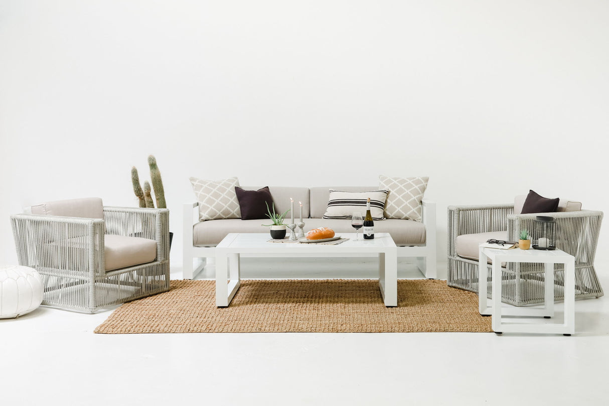 Miami - Club Chair, With Self Welt - Echo Ash / Pearl Silver