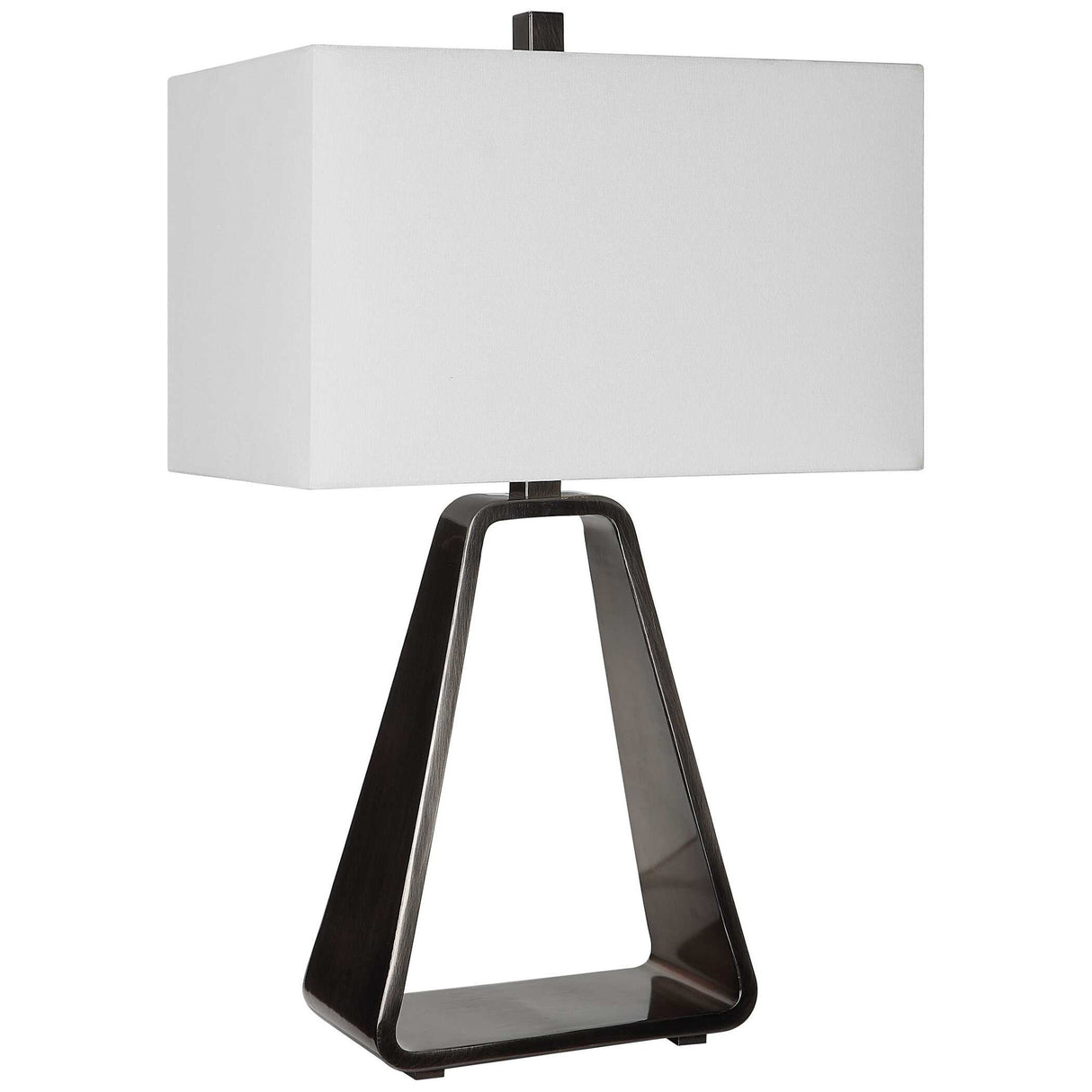 Halo - Modern Open Table Lamp - Gray