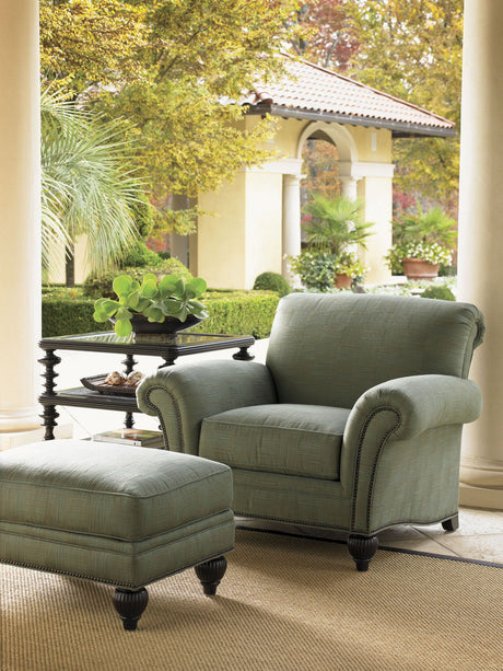 Royal Kahala - Edgewater Ottoman - Light Blue