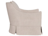 Portia - Skirted Swivel Chair, Special Order - Beige