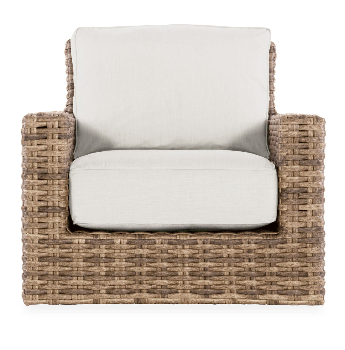 Havana - Swivel Club Glider With Self Welt - Canvas Flax
