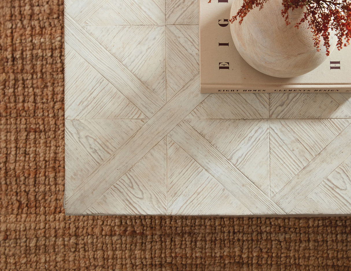 Commerce And Market - Block Buster Cocktail Table - White