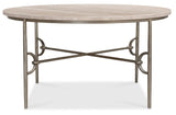 Commerce And Market - Table Talk Chat Table - Champagne / Gray