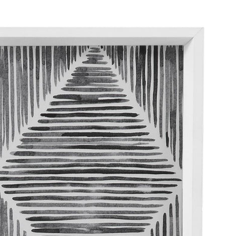 Vibrato III Framed Print - Gray