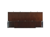 Studio Designs - Andrea Writing Desk - Dark Brown / Pearl Silver