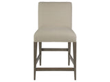 Cohesion Program - Madox Low Back Upholstered Counter Stool - Gray