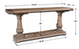 Stratford - Rustic Console - Light Brown