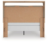 Kinlanni - 4 Pc. - Queen Panel Bed, Dresser, Mirror And Nightstand - Tan