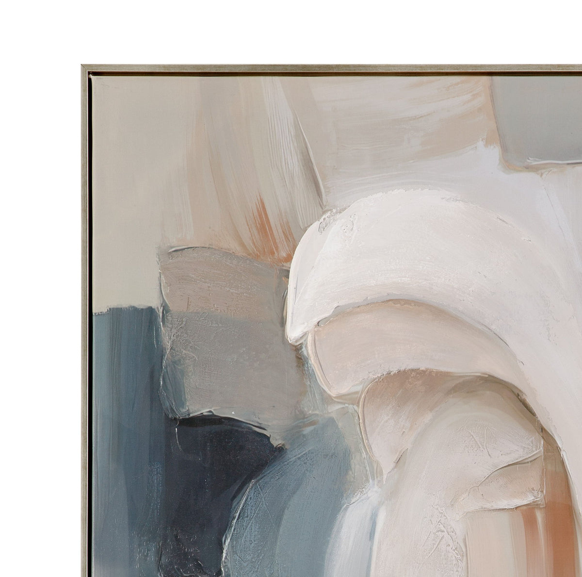 Soft Contours I Framed Canvas - Green