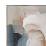 Soft Contours I Framed Canvas - Green