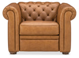 MS - Glover Power Recliner With Power Headrest - Brown