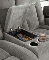 Mixed Motion - Power Reclining Loveseat With Console / Adjustable Headrest