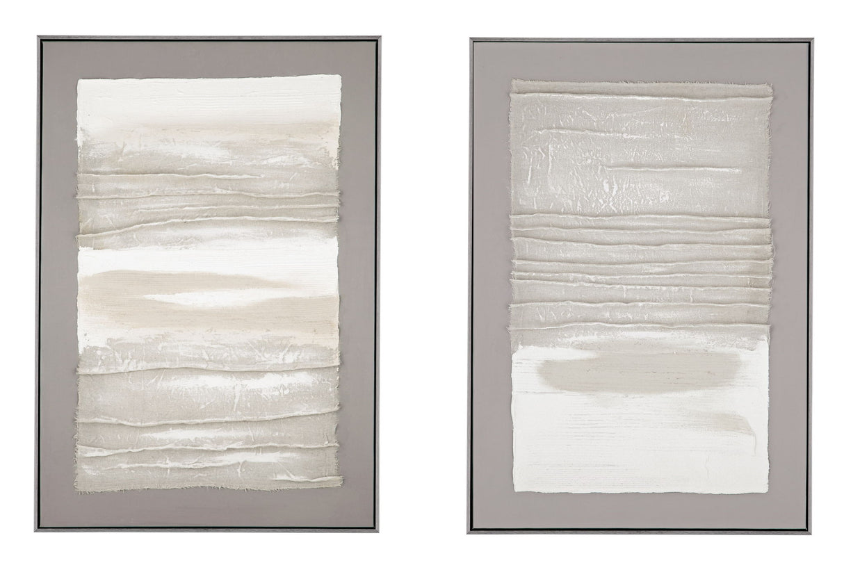 Zole II Framed Canvas - Gray