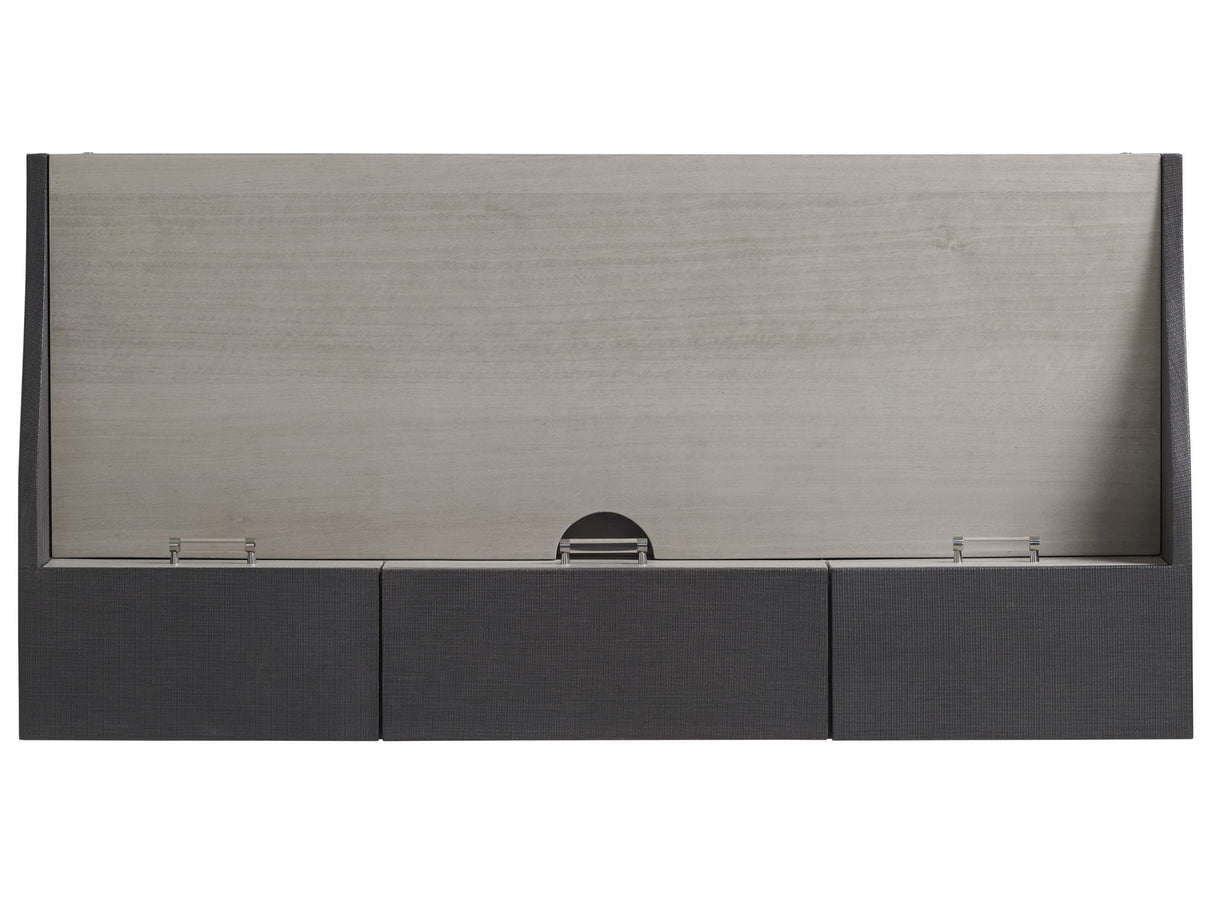 Studio Designs - Anthology Linen Writing Desk - Dark Gray / White