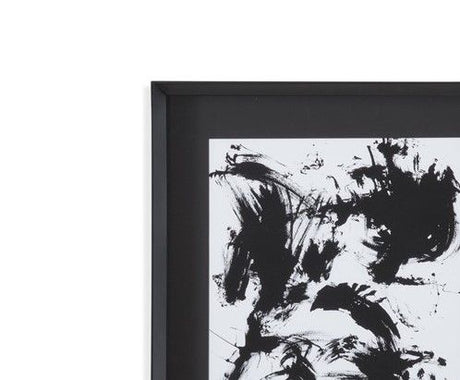 Expressive Abstract Framed Print (Set of 2) - Black