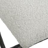 Brisby - Gray Fabric Small Bench