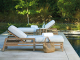 Stillwater Cove - Chaise Lounge - Light Brown / Blue