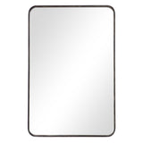 Mirror With Gold Highlights - Rich Dark Bronze