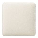 Melange - Dream Weaver Pouf - White