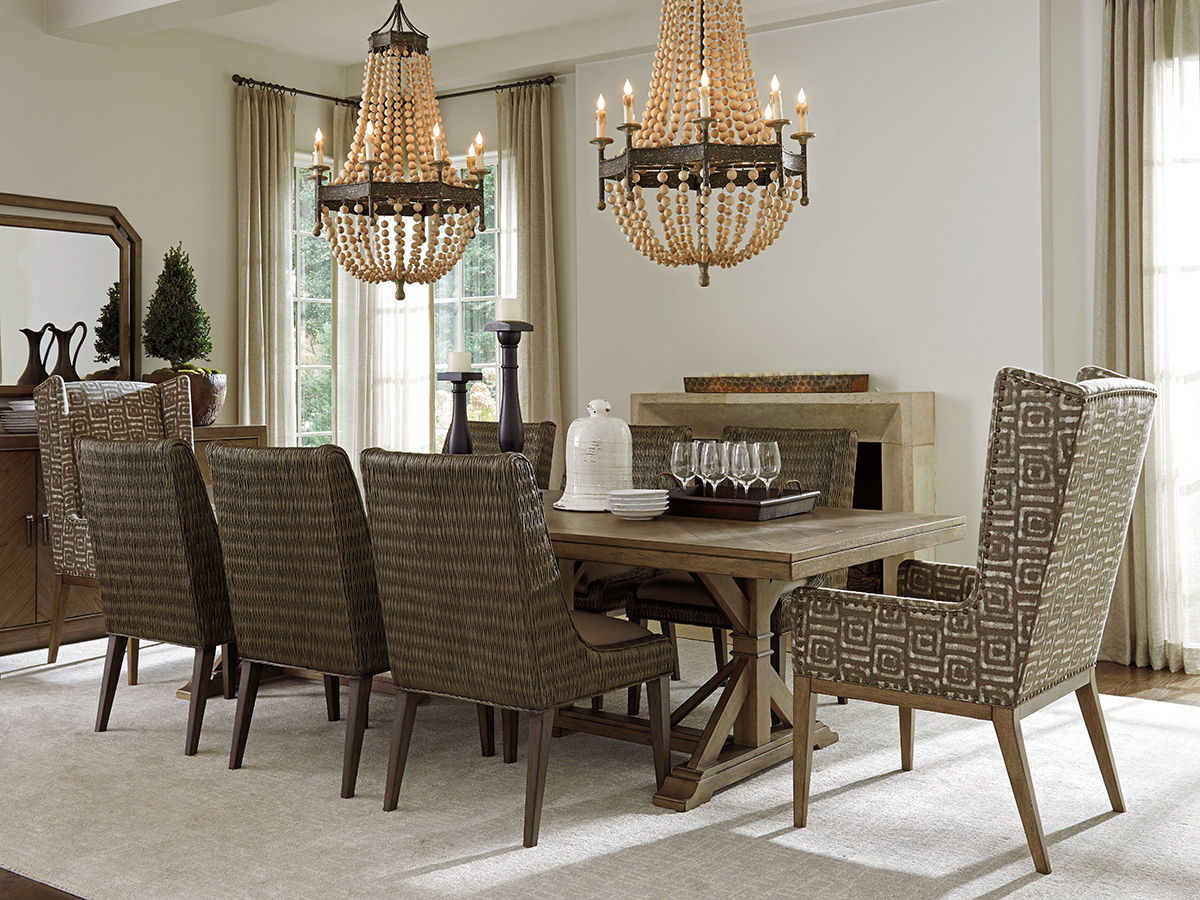 Cypress Point - Pierpoint Double Pedestal Dining Table - Dark Brown