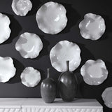Abella - Ceramic Wall Decor, Set Of 3 - White