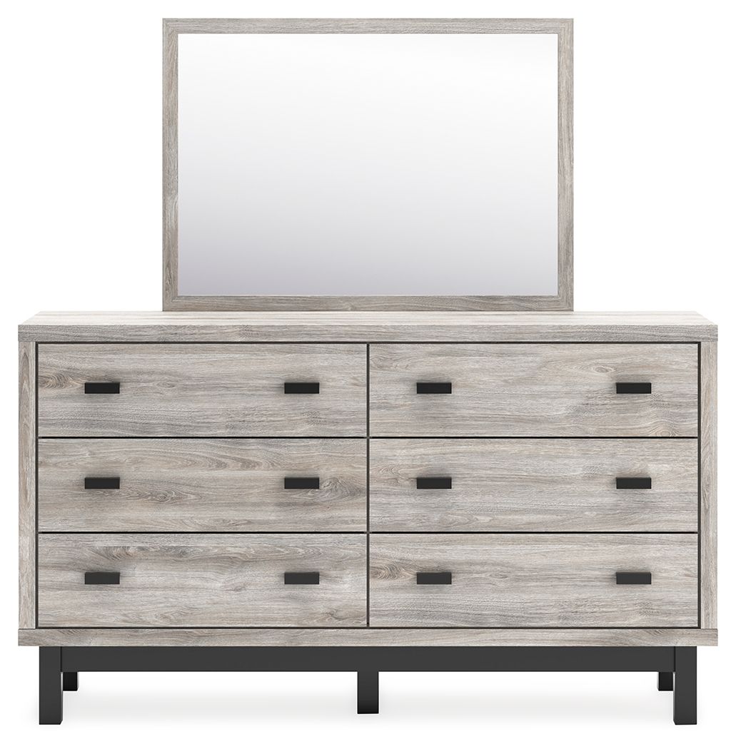 Vessalli - Gray - Dresser And Mirror