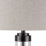 Talar - Clear / Bronze Finish - Glass Table Lamp
