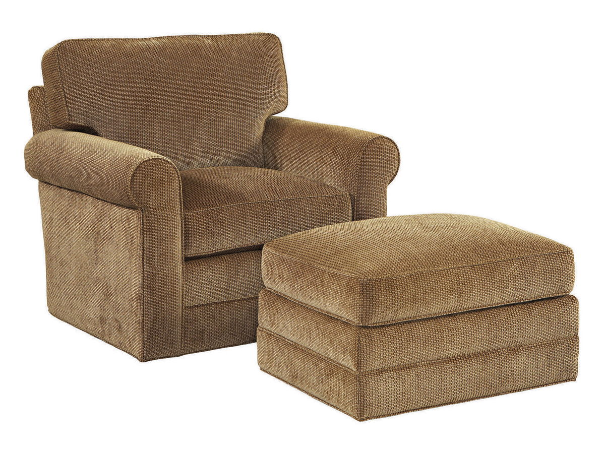 Lexington Upholstery - Clifton Ottoman - Dark Brown