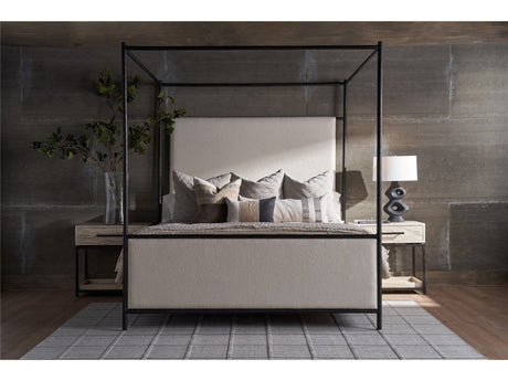 New Modern - Cascade King Canopy Bed - White