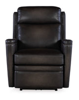 MS - Hamilton Power Recliner With Power Headrest - Dark Brown