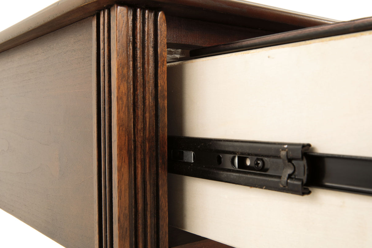 Breegin - Chair Side End Table - Removable Tray - Brown