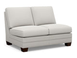 Lexington Upholstery - Townsend Fabric Armless Loveseat - White