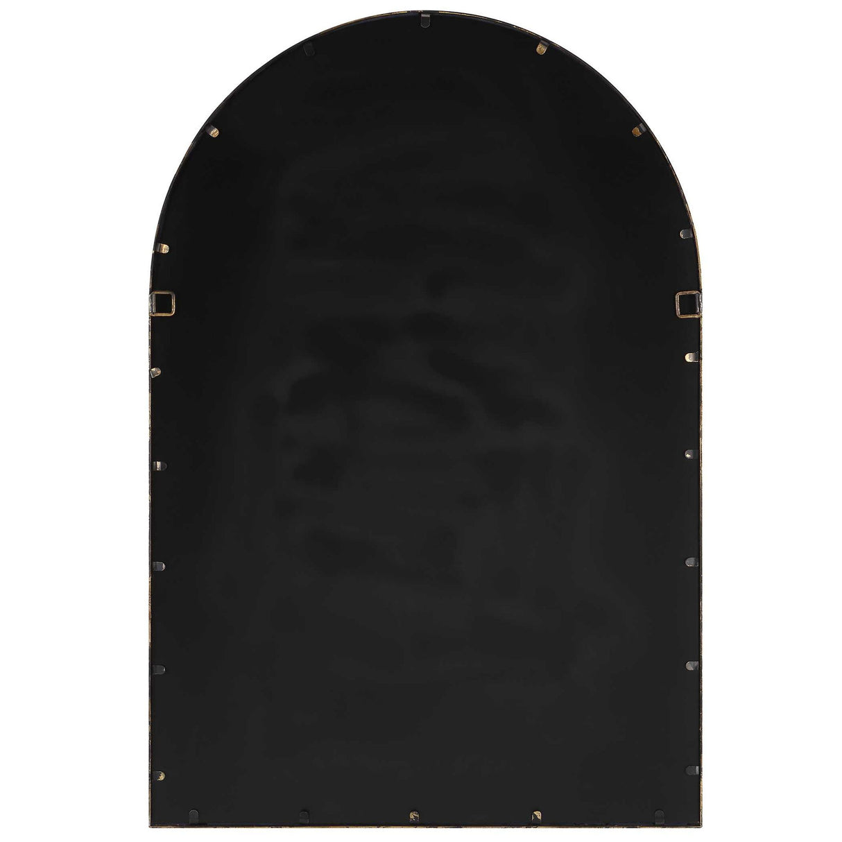 Arched Windowpane Mirror - Gold Leaf