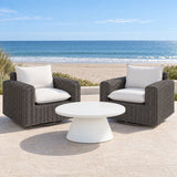 Cabo - Swivel Club Glider - Dark Gray / White