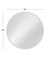 Cyprus - Wall Mirror - Glossy White