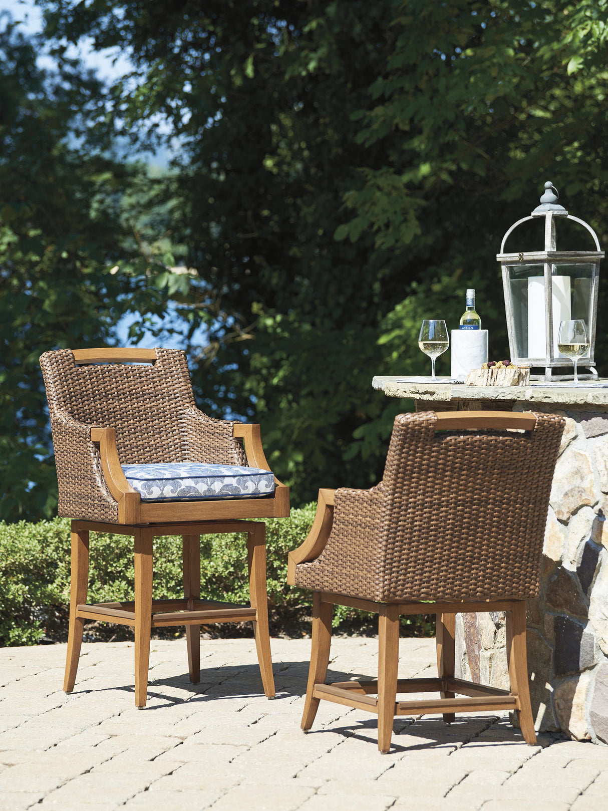 Harbor Isle - Counter Stool - Dark Brown