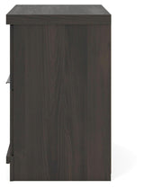 Shaehartin - Two Drawer Night Stand - Dark Brown