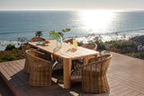 Natural Teak - 96" Dining Table - Light Brown