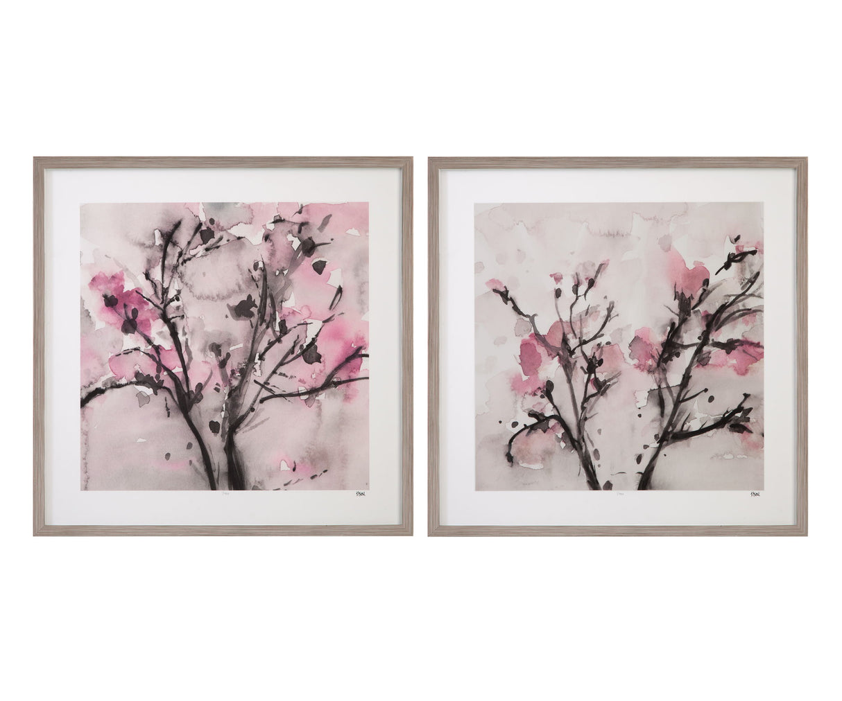 The Blossoms I Framed Print - Pink