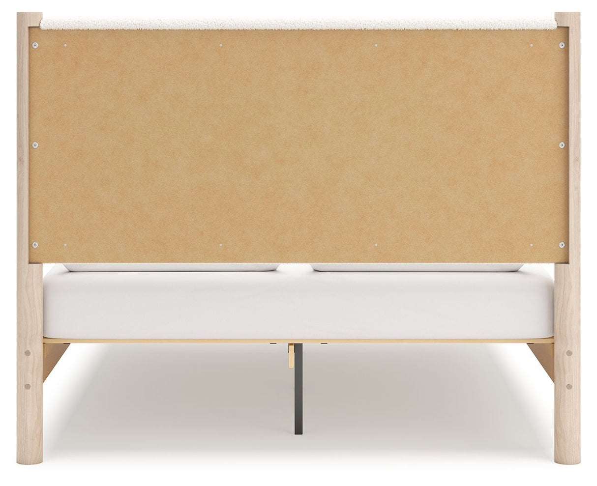 Cadmori - Upholstered Panel Bed