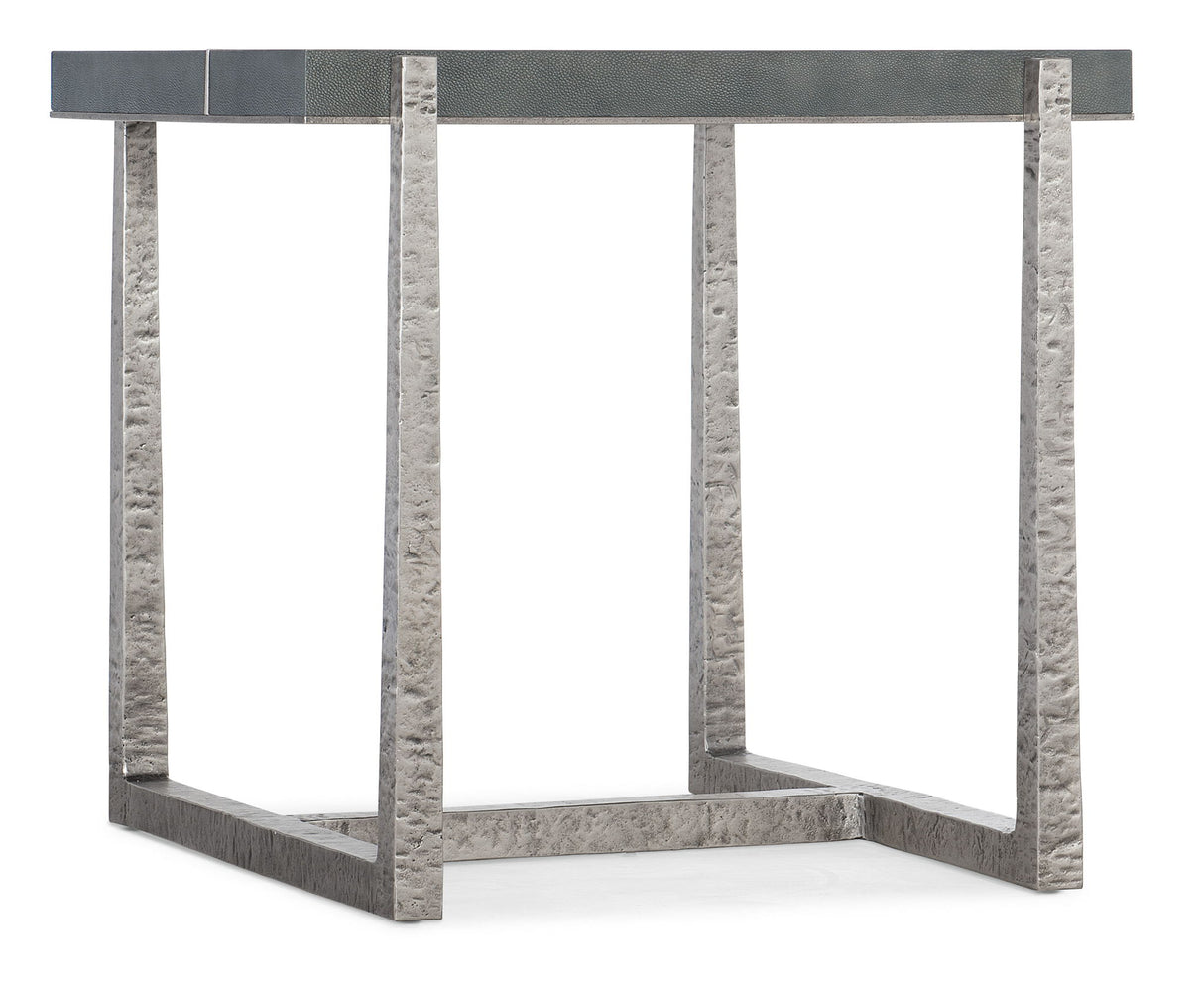 Chapman - Mixed Media End Table - Pearl Silver