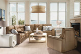 MS - Simone Six-Piece Power Reclining Sectional - Dark Brown