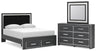 Zuraleus - Upholstered Panel Platform Storage Bedroom Set