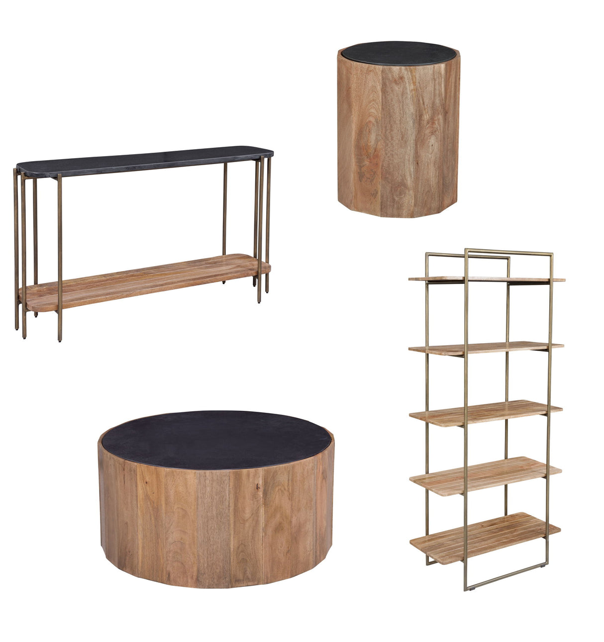 Adrienne - End Table - Light Brown