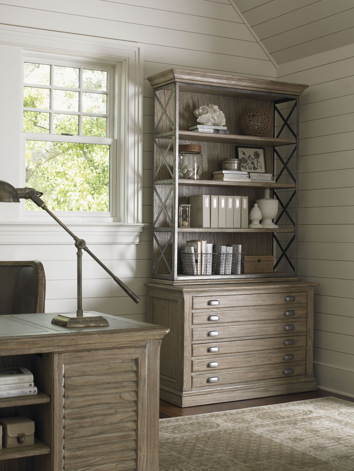 Barton Creek - Johnson File Chest - Light Brown