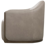 Cora - Swivel Chair - Gray / Brown