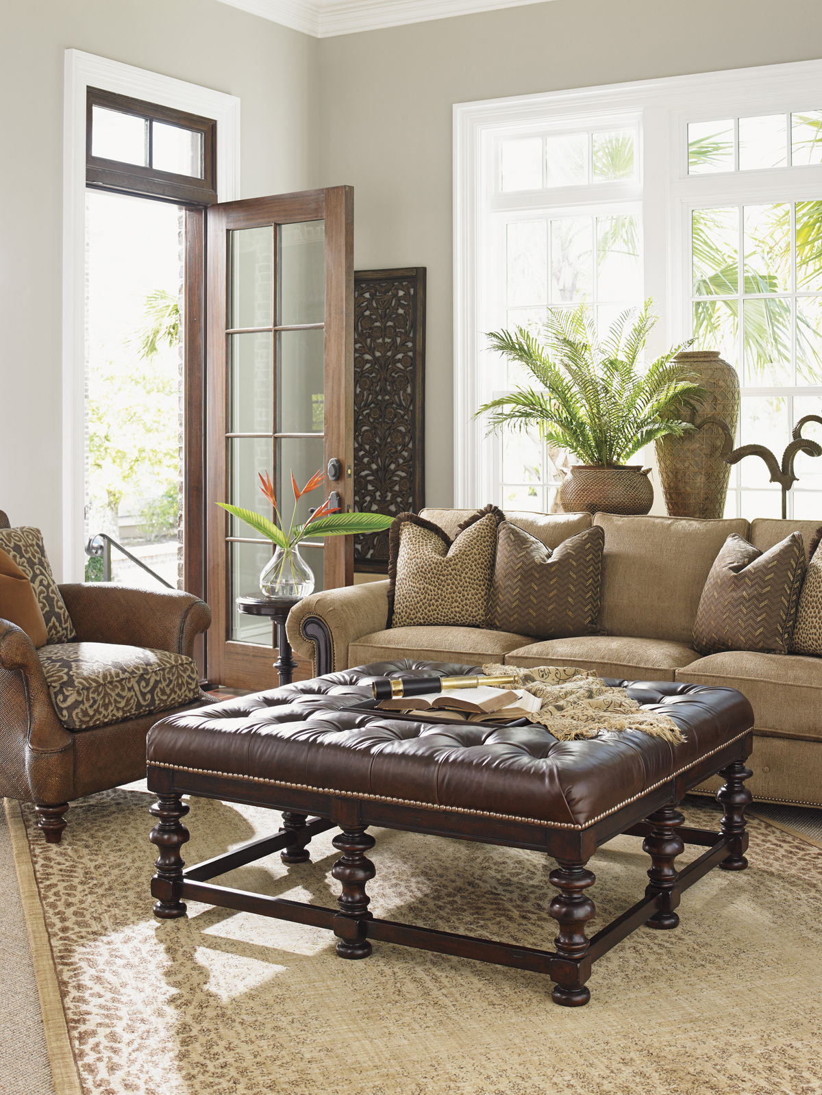 Tommy Bahama Upholstery - Heather Cocktail Ottoman