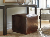 Barclay Butera Upholstery - Colby Leather Ottoman