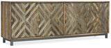 Commerce And Market - 4-Door Entertainment Console - Light Brown